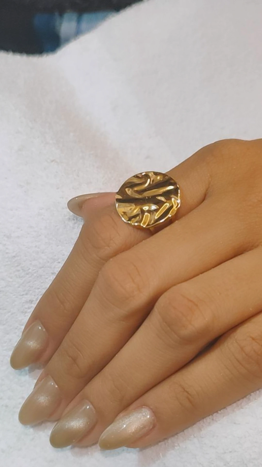 Anel Feminino Banhado a Ouro 18K